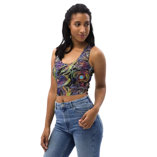 Lebacq Swirl on a Crop Top