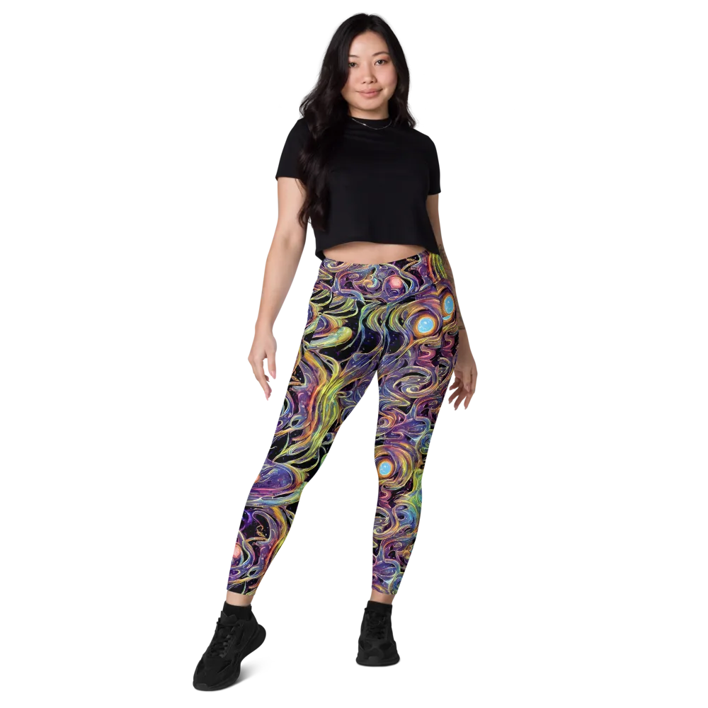 Lebacq Swirl on Leggings with Pockets — Front