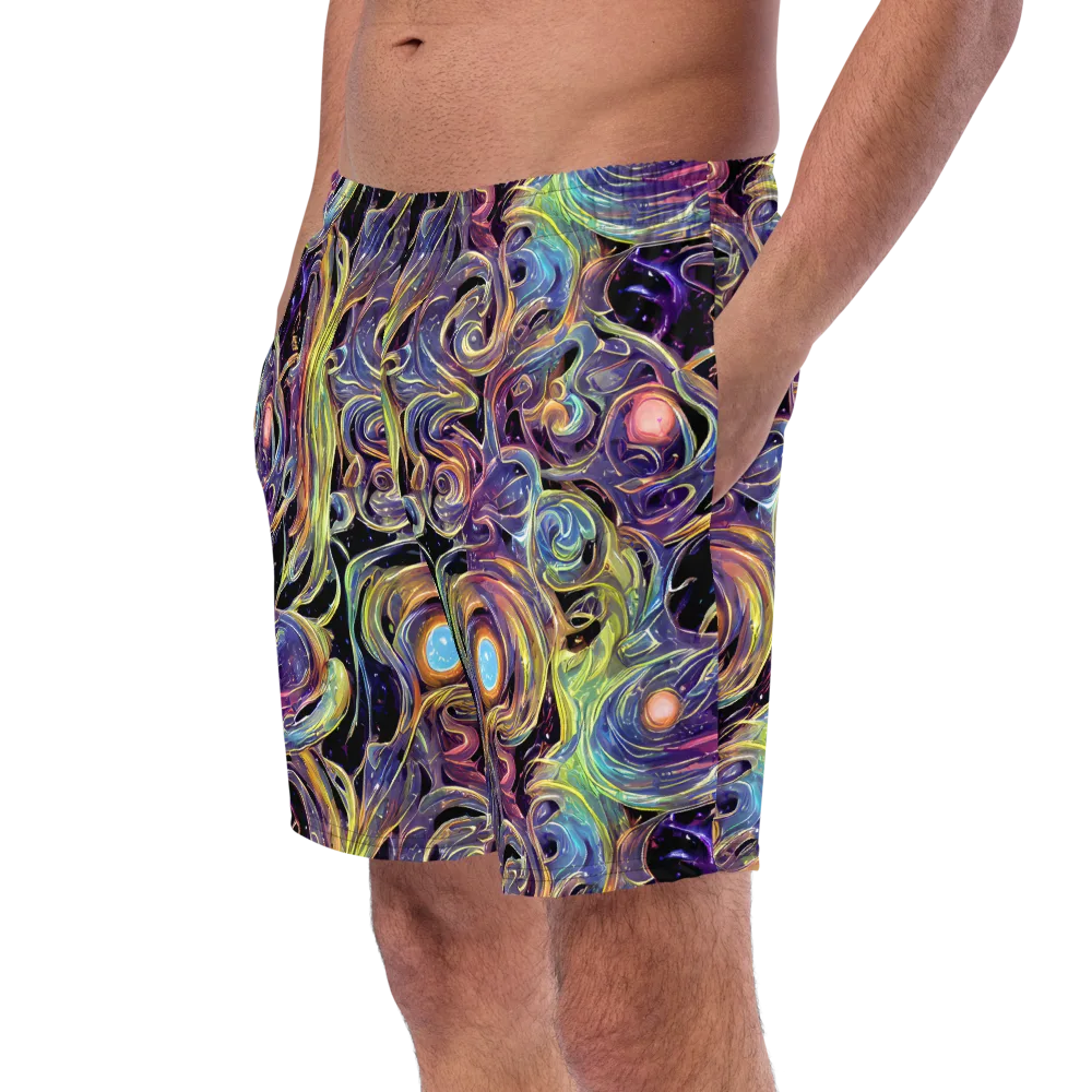 Lebacq Swirl on Swim Trunks — Left Front