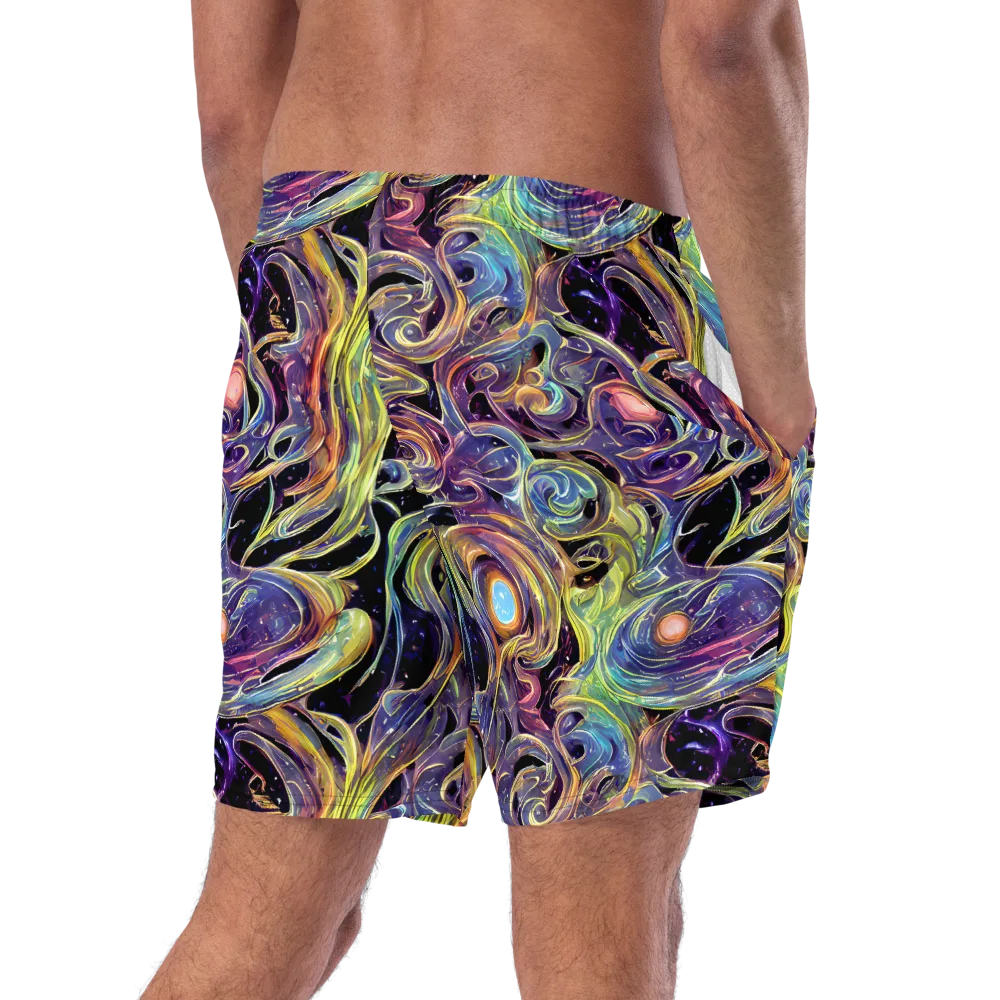 Lebacq Swirl on Swim Trunks — Right Back