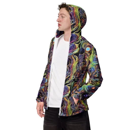 Lebacq Swirl on a Men's Windbreaker