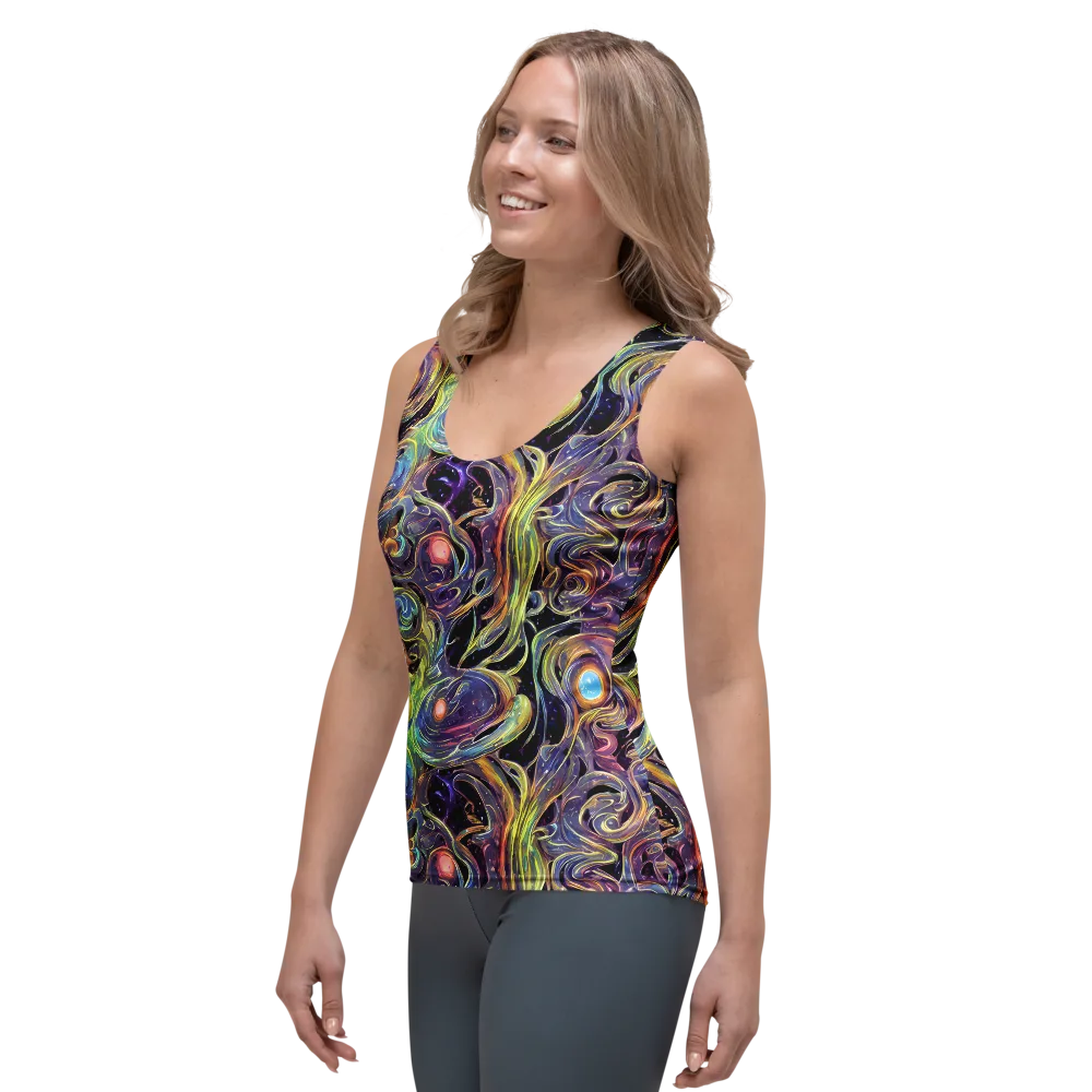 Lebacq Swirl on Women's Tank Top — Left Front