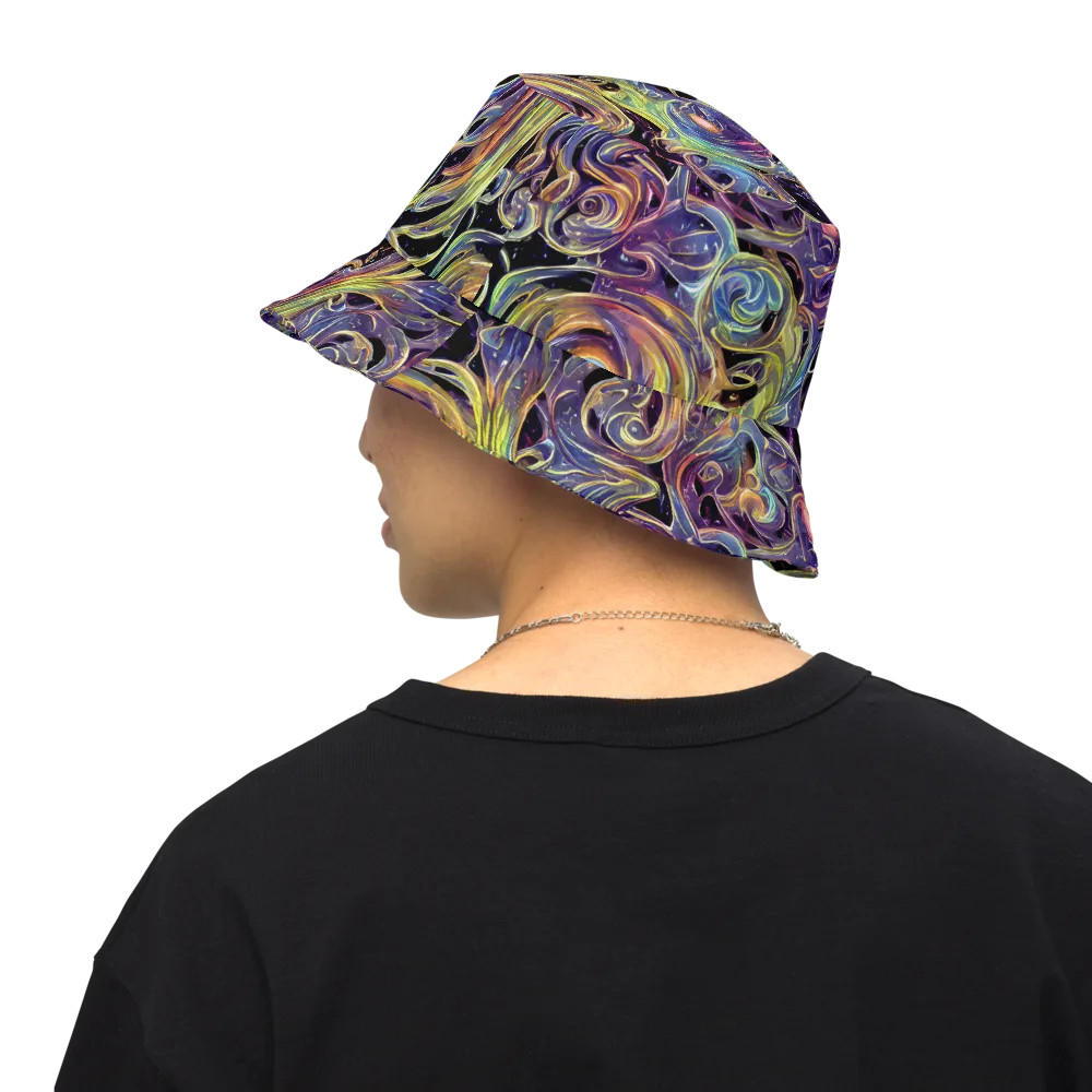 Lebacq Swirl on Reversible Bucket Hat — Back Inside