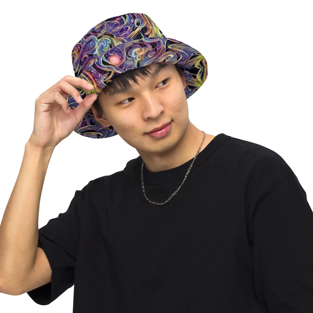 Lebacq Swirl on Reversible Bucket Hat — Front Inside
