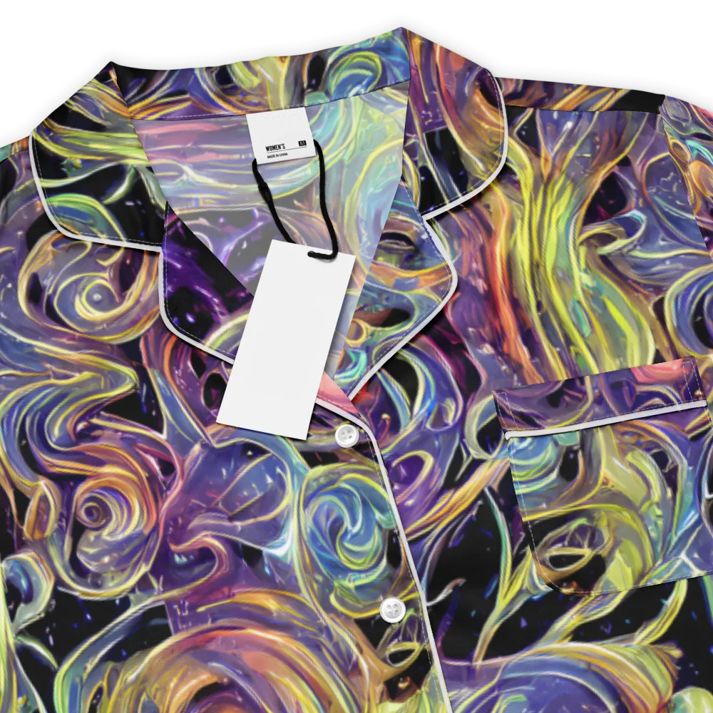 Lebacq Swirl on Women's Short Sleeve Pajama Top — Product details
