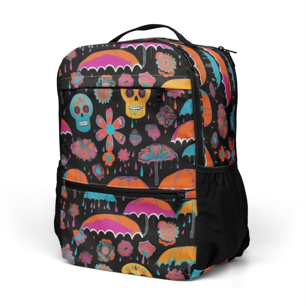Skull Shower on Utility Backpack — Left Front