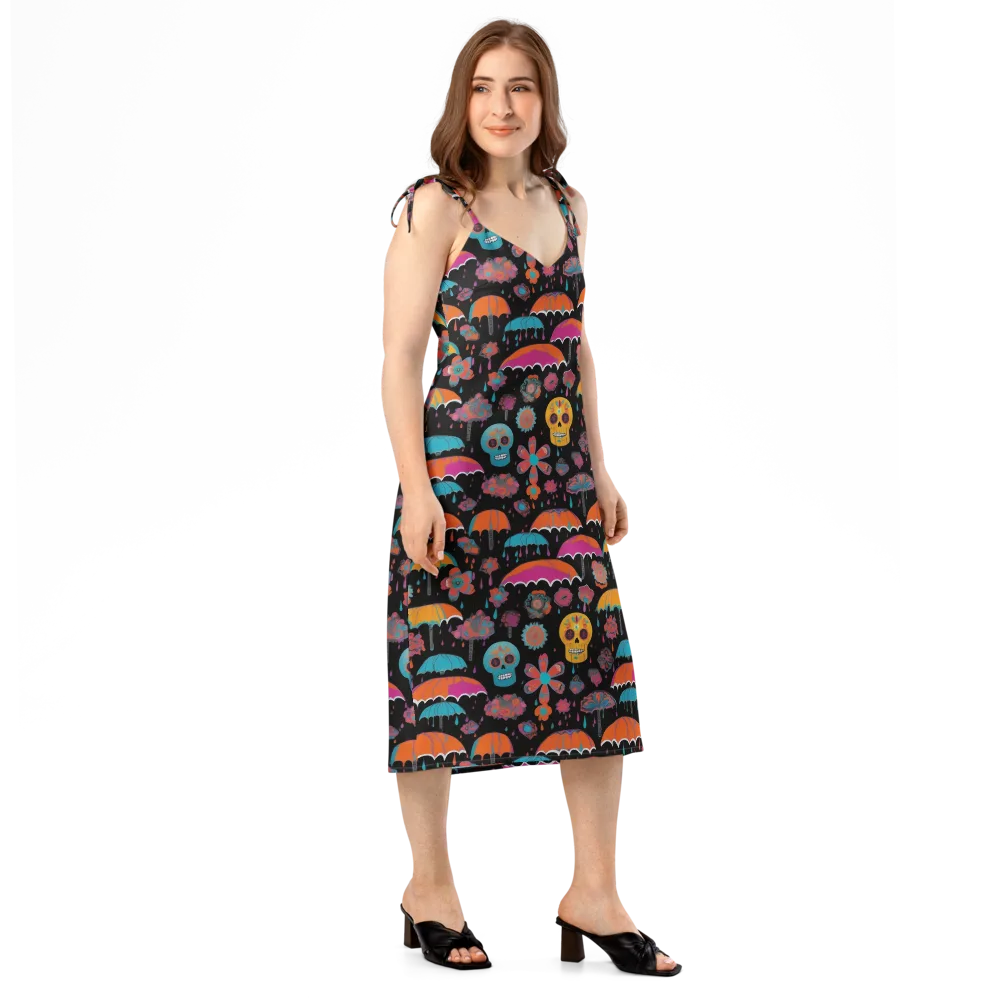 Skull Shower on Slip Dress — Right Front