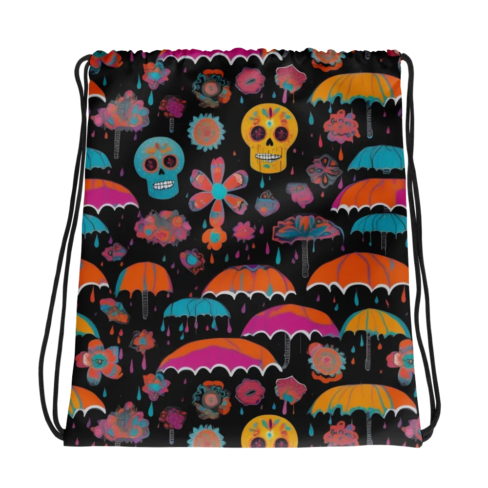 Skull Shower on Drawstring Bag — Photo
