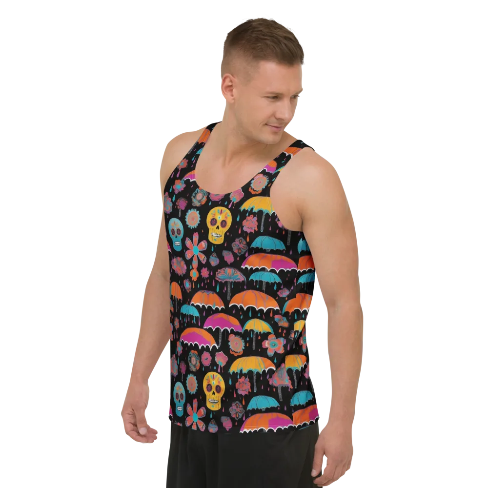 Skull Shower on Men's Tank Top — Left Front