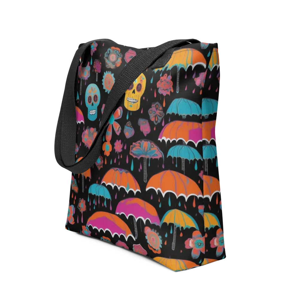 Skull Shower on Tote Bag — Front