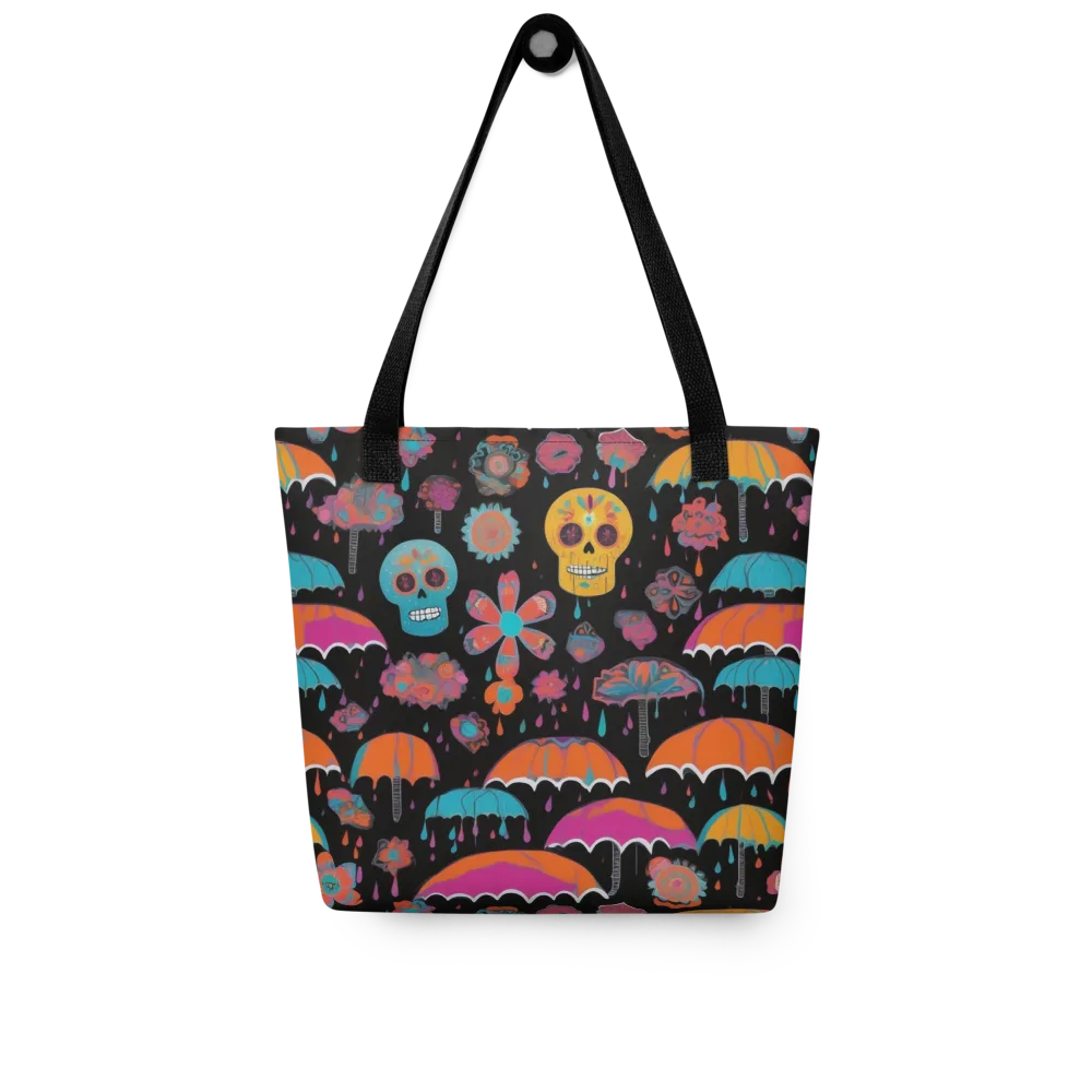 Skull Shower on Tote Bag — Front