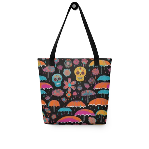 Skull Shower on a Tote Bag
