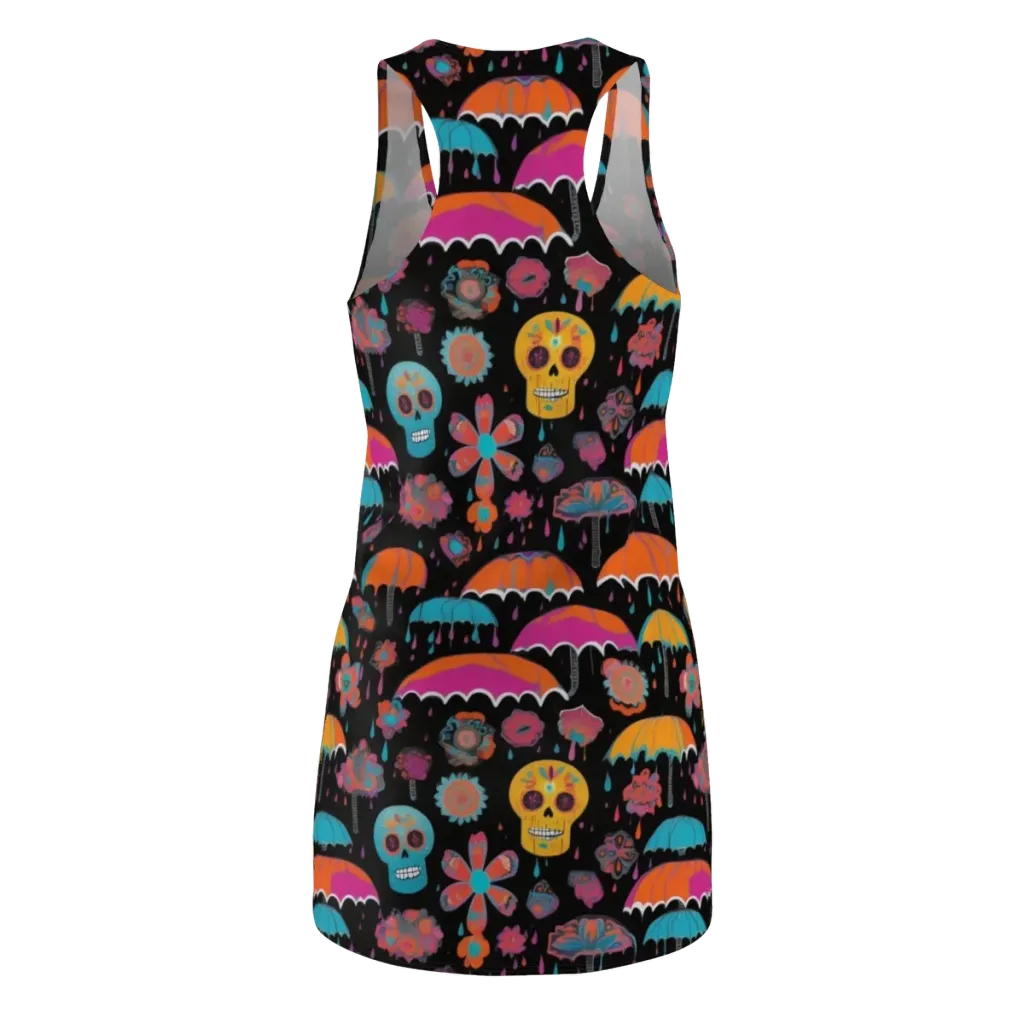 Skull Shower on Racerback Dress — Back