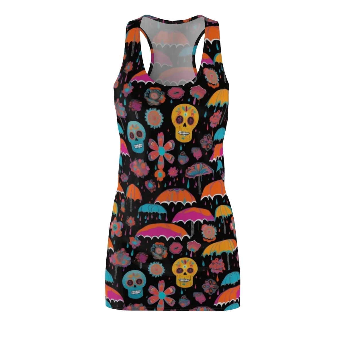 Skull Shower on Racerback Dress — Front