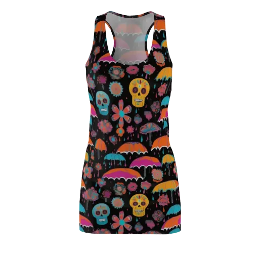 Skull Shower on a Racerback Dress