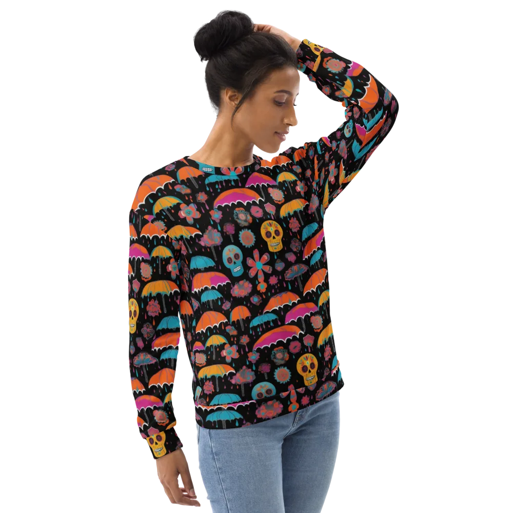 Skull Shower on Sweatshirt — Right Front