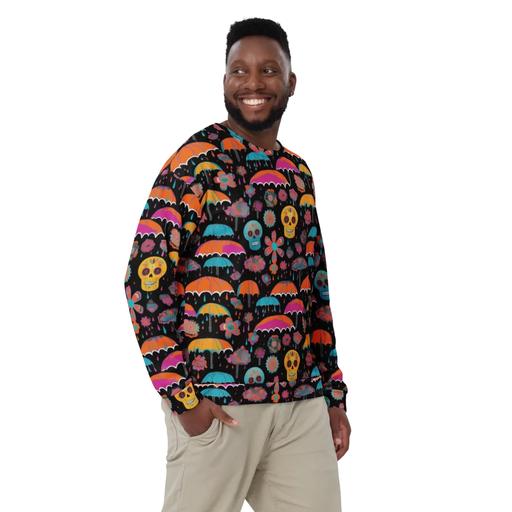 Skull Shower on Sweatshirt — Front