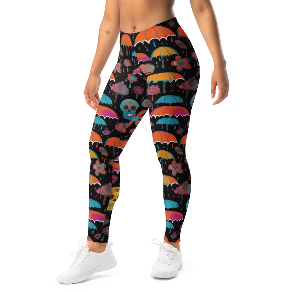 Skull Shower on Leggings — Left Front