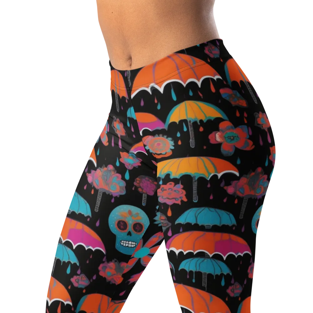 Skull Shower on Leggings — Left Front