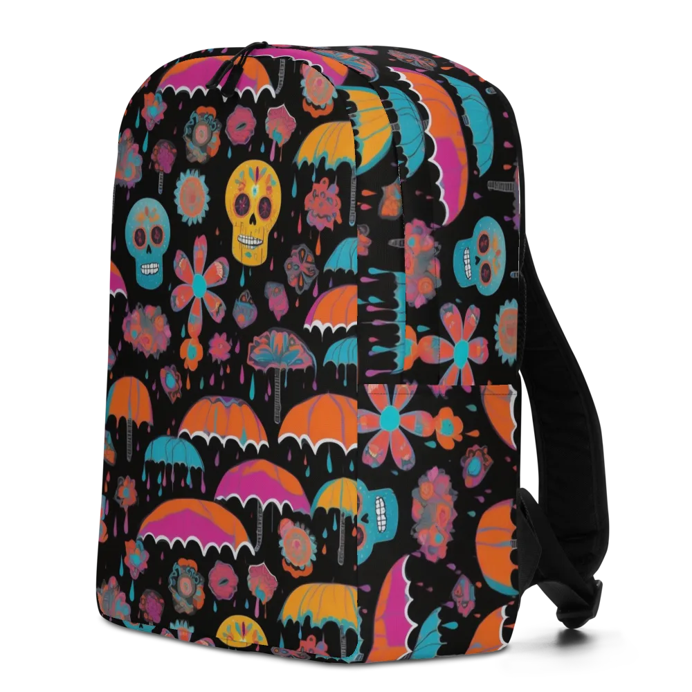 Skull Shower on Minimalist Backpack — Left