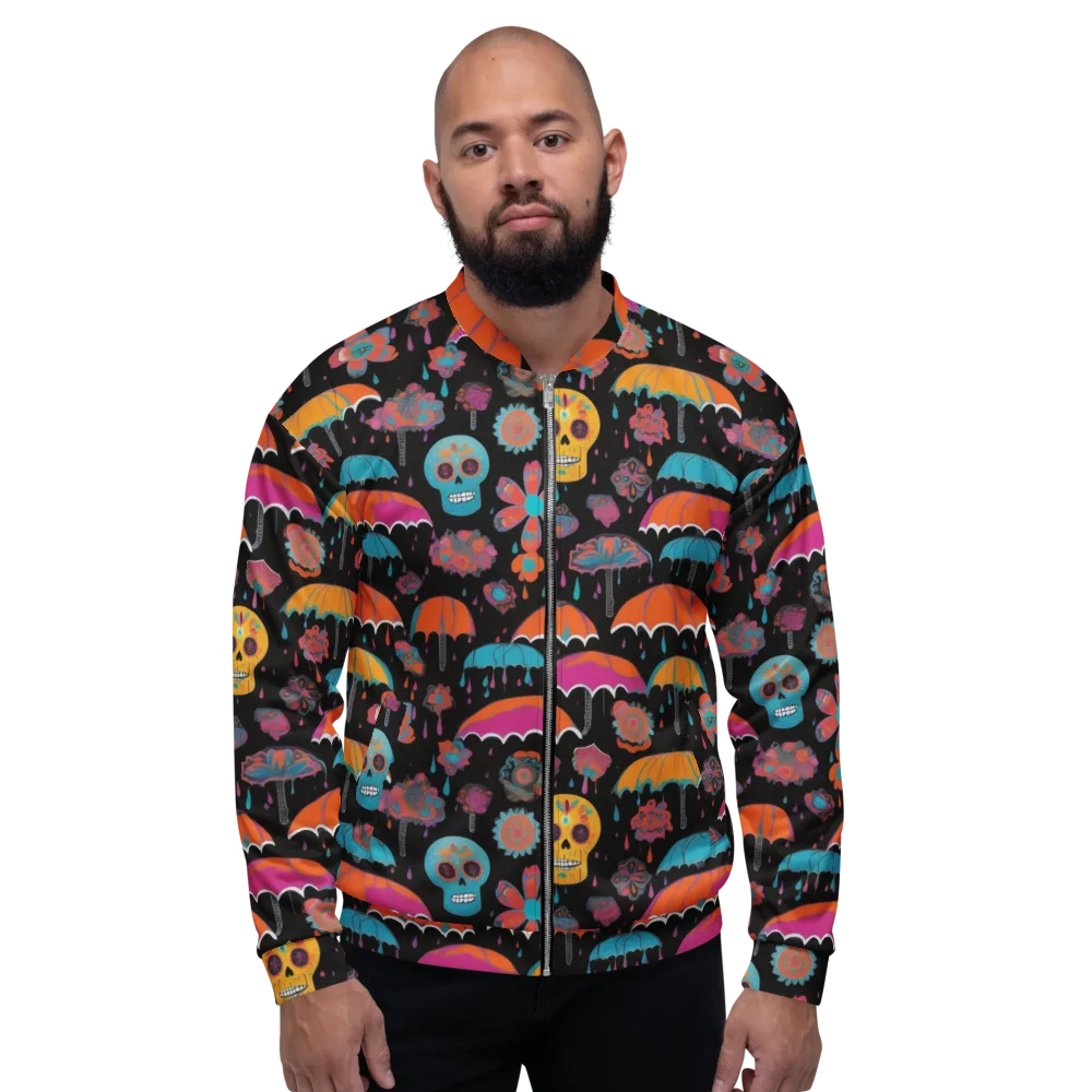 Skull Shower on Bomber Jacket — Front