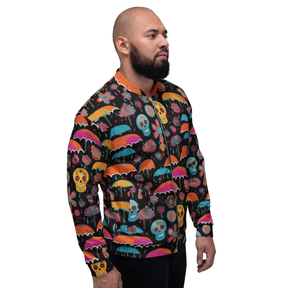 Skull Shower on Bomber Jacket — Right
