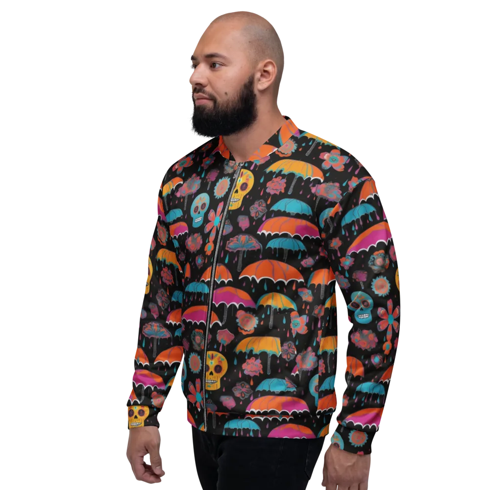 Skull Shower on Bomber Jacket — Left