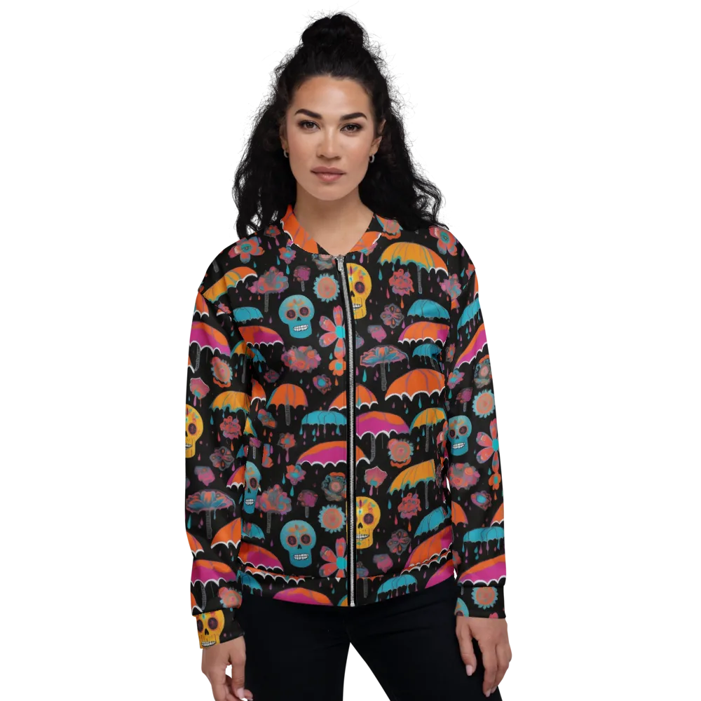 Skull Shower on Bomber Jacket — Front