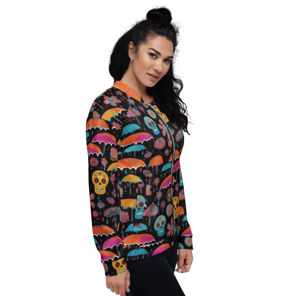 Skull Shower on Bomber Jacket — Right