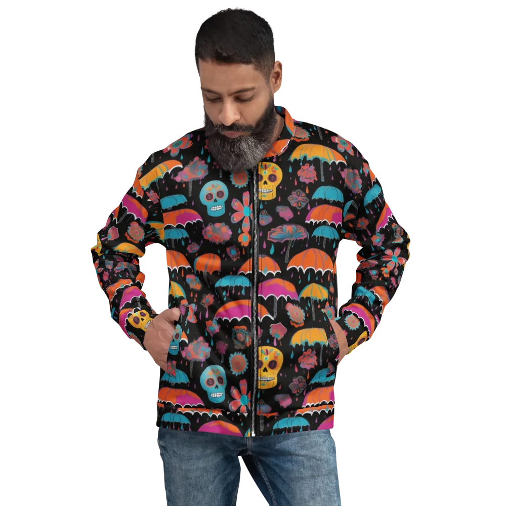 Skull Shower on Bomber Jacket — Front