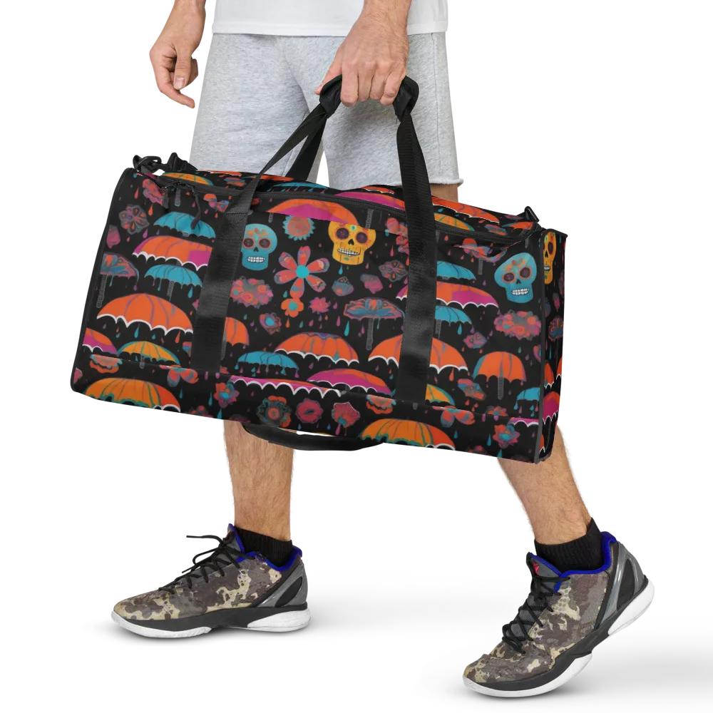 Skull Shower on Duffle Bag — Front