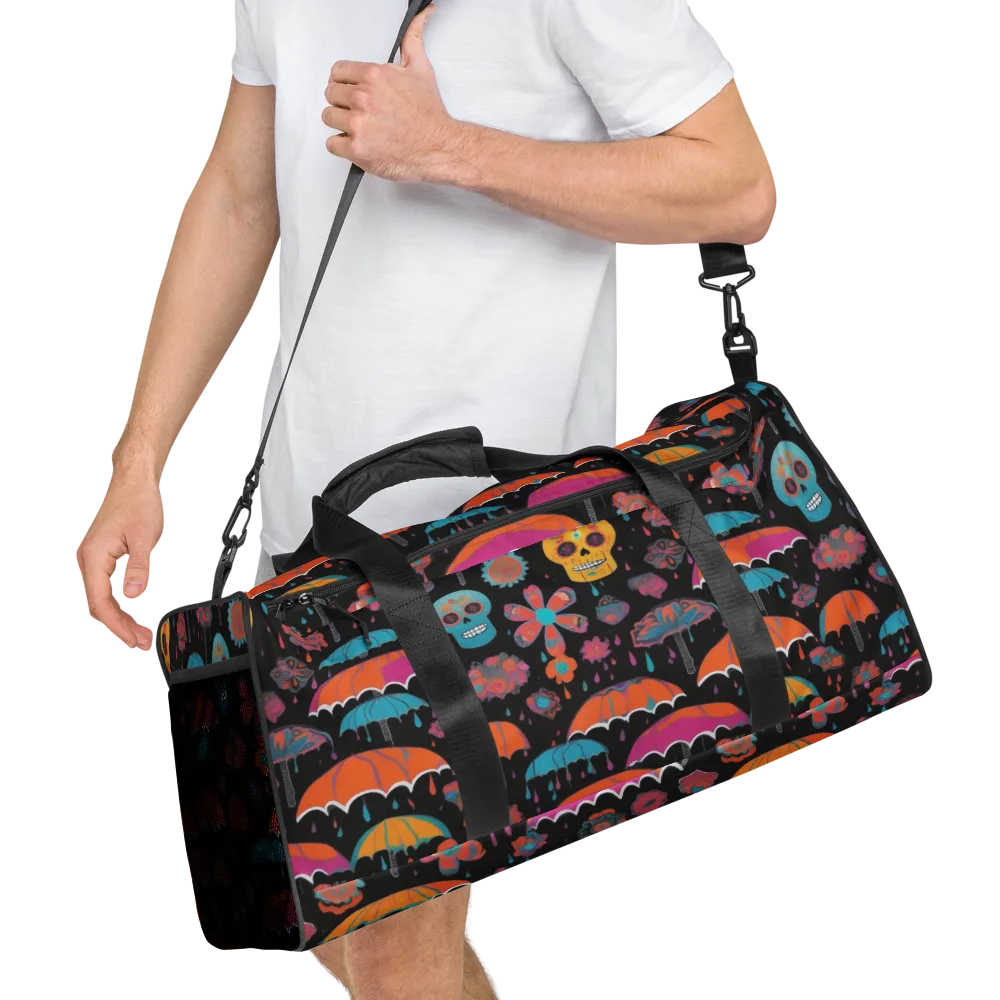 Skull Shower on Duffle Bag — Right Front