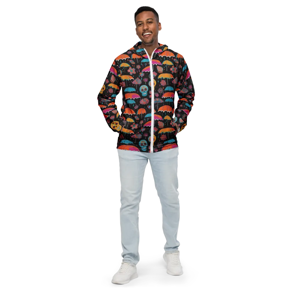 Skull Shower on Men's Windbreaker — Front
