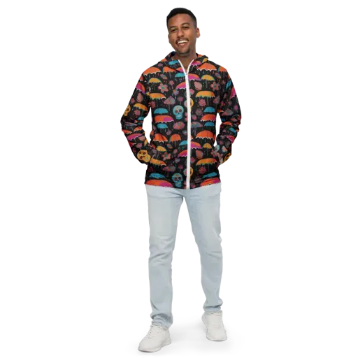 Skull Shower on a Men's Windbreaker