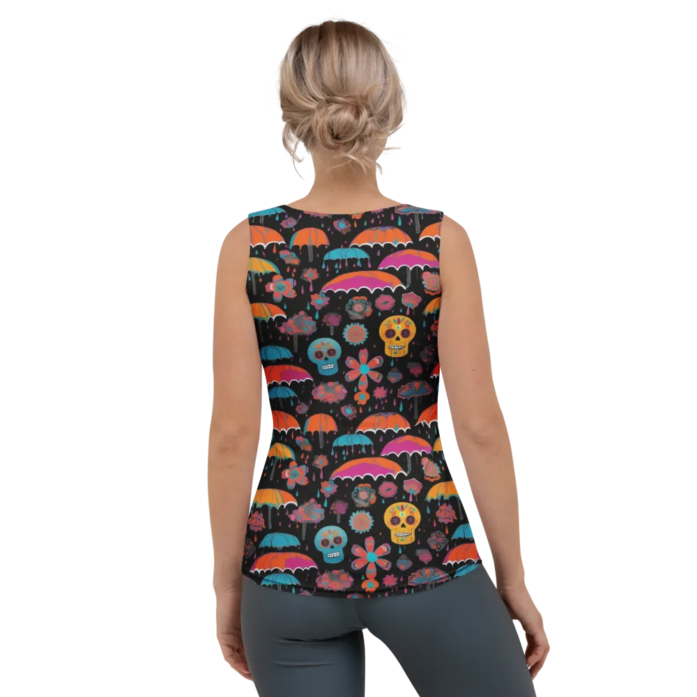 Skull Shower on Women's Tank Top — Back