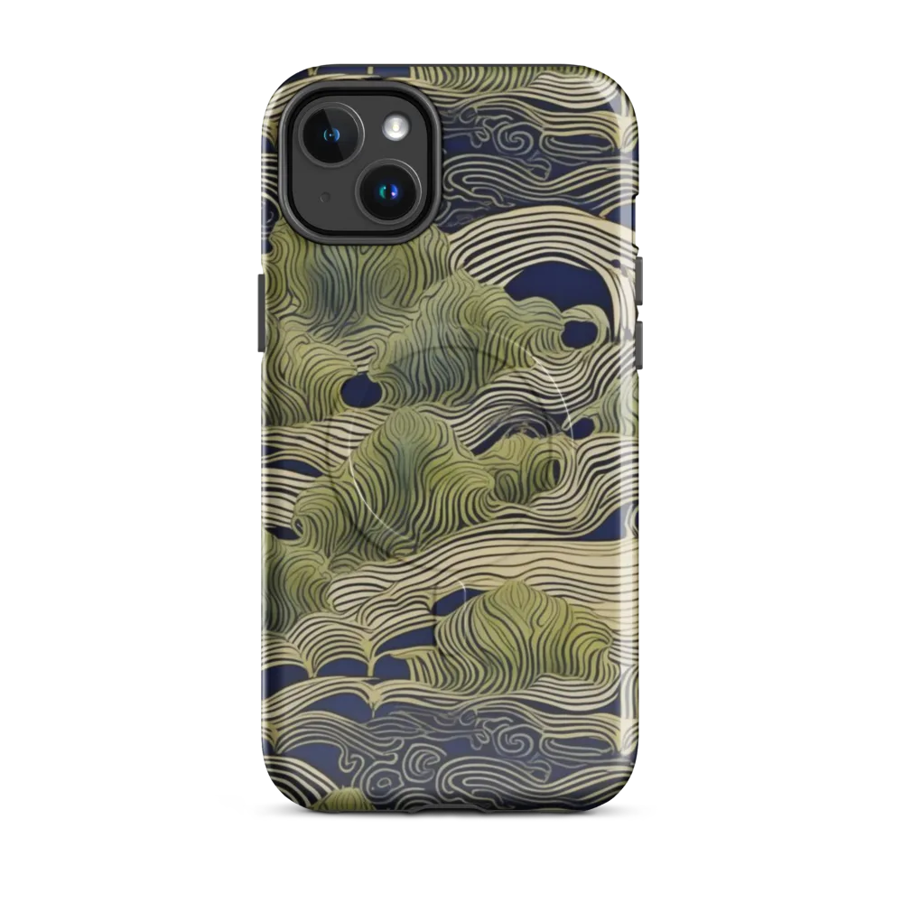 Indigo Tidal Song on MagSafe Tough Case for iPhone® — Front