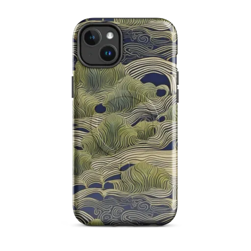 Indigo Tidal Song on a MagSafe Tough Case for iPhone®