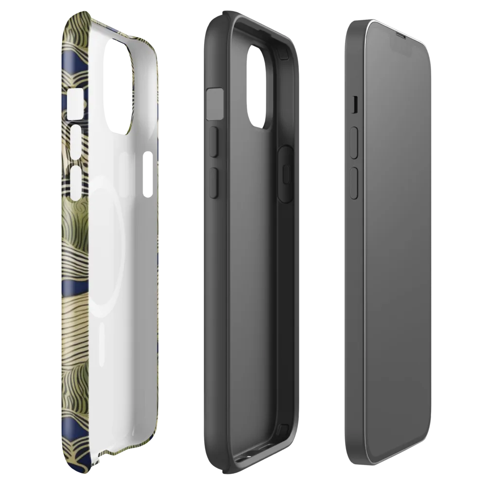 Indigo Tidal Song on MagSafe Tough Case for iPhone® — Front