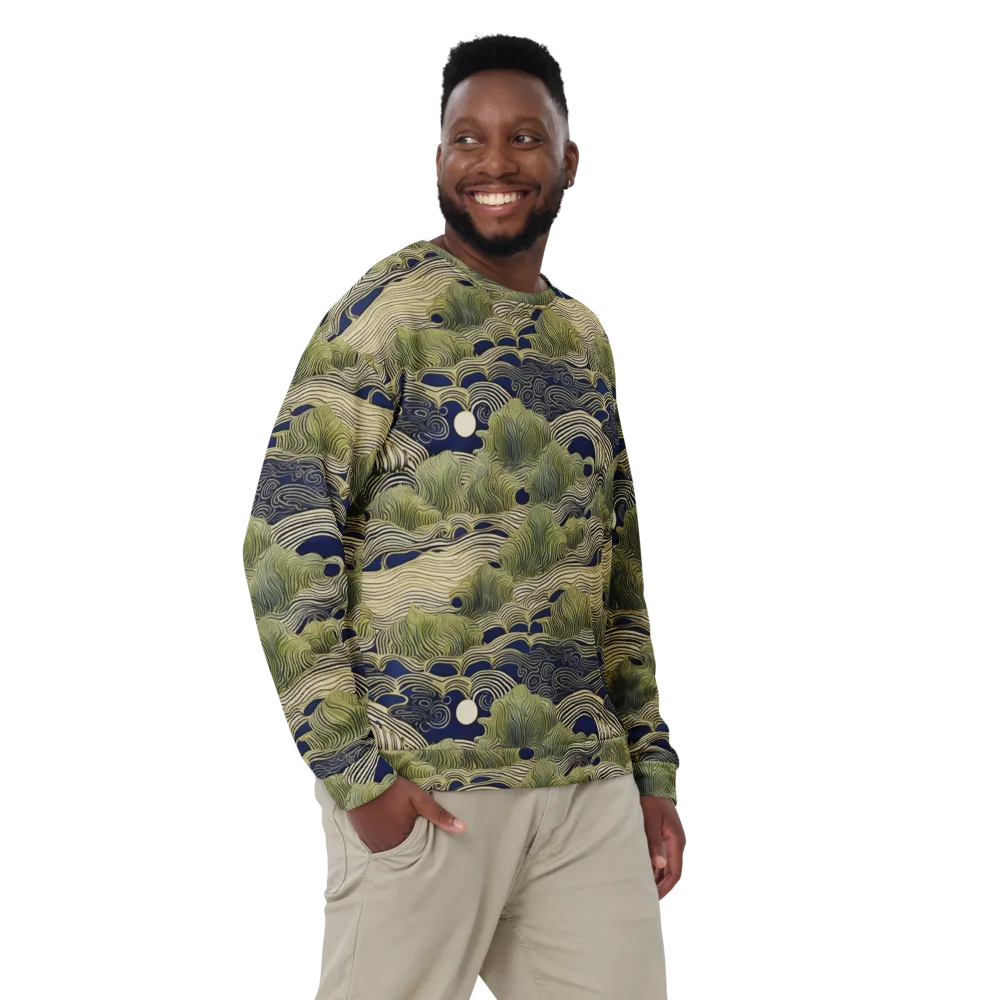 Indigo Tidal Song on Sweatshirt — Front