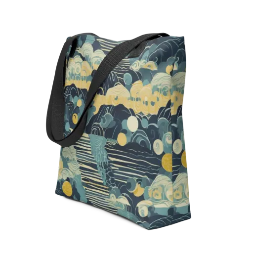 Cerulean Tide on a Tote Bag