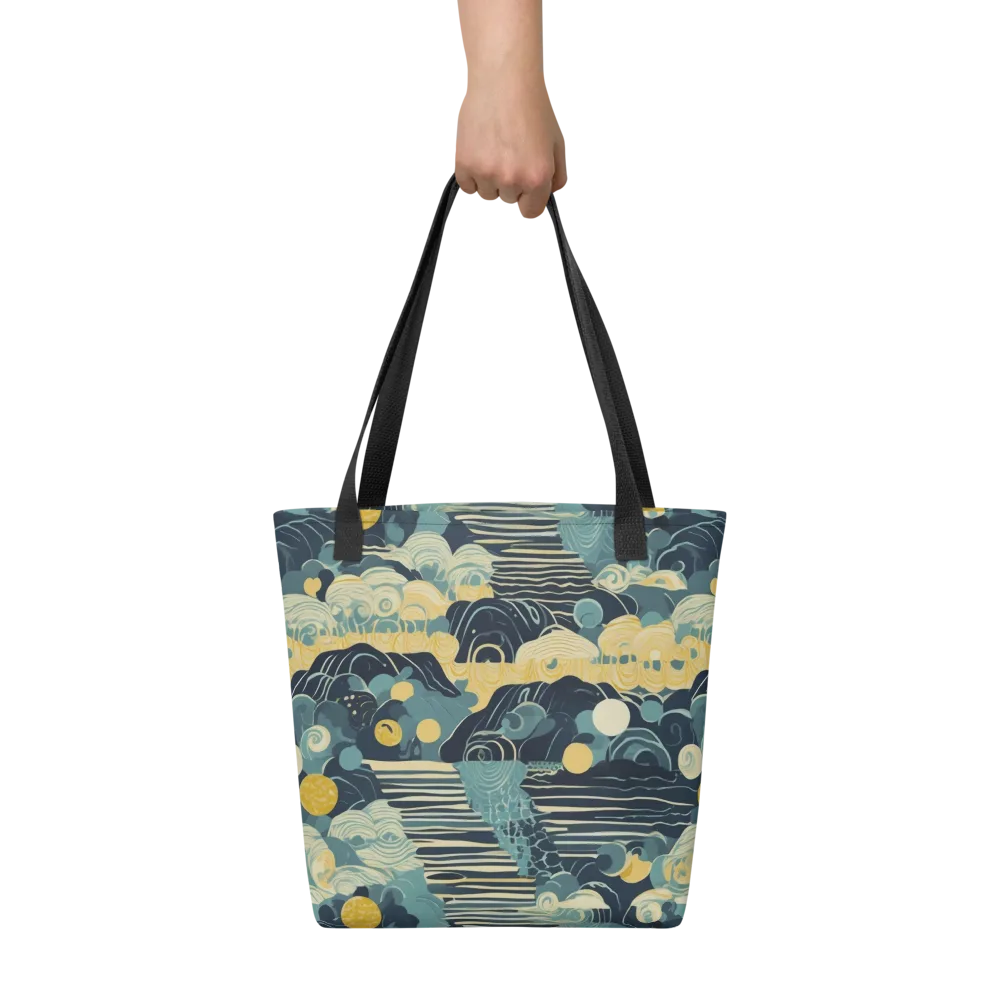 Cerulean Tide on Tote Bag — Front