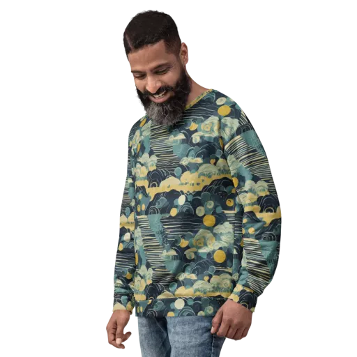 Cerulean Tide on a Sweatshirt