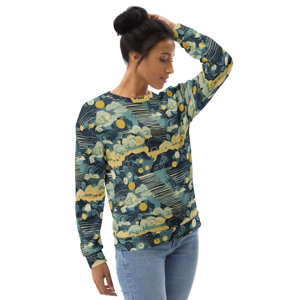 Cerulean Tide on Sweatshirt — Right Front