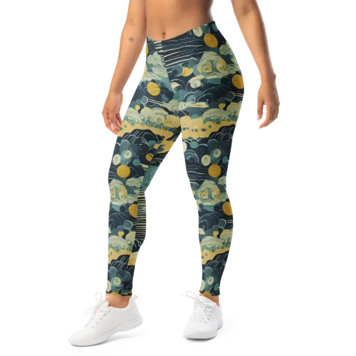 Cerulean Tide on a Leggings