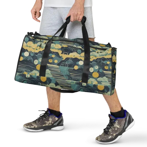 Cerulean Tide on a Duffle Bag