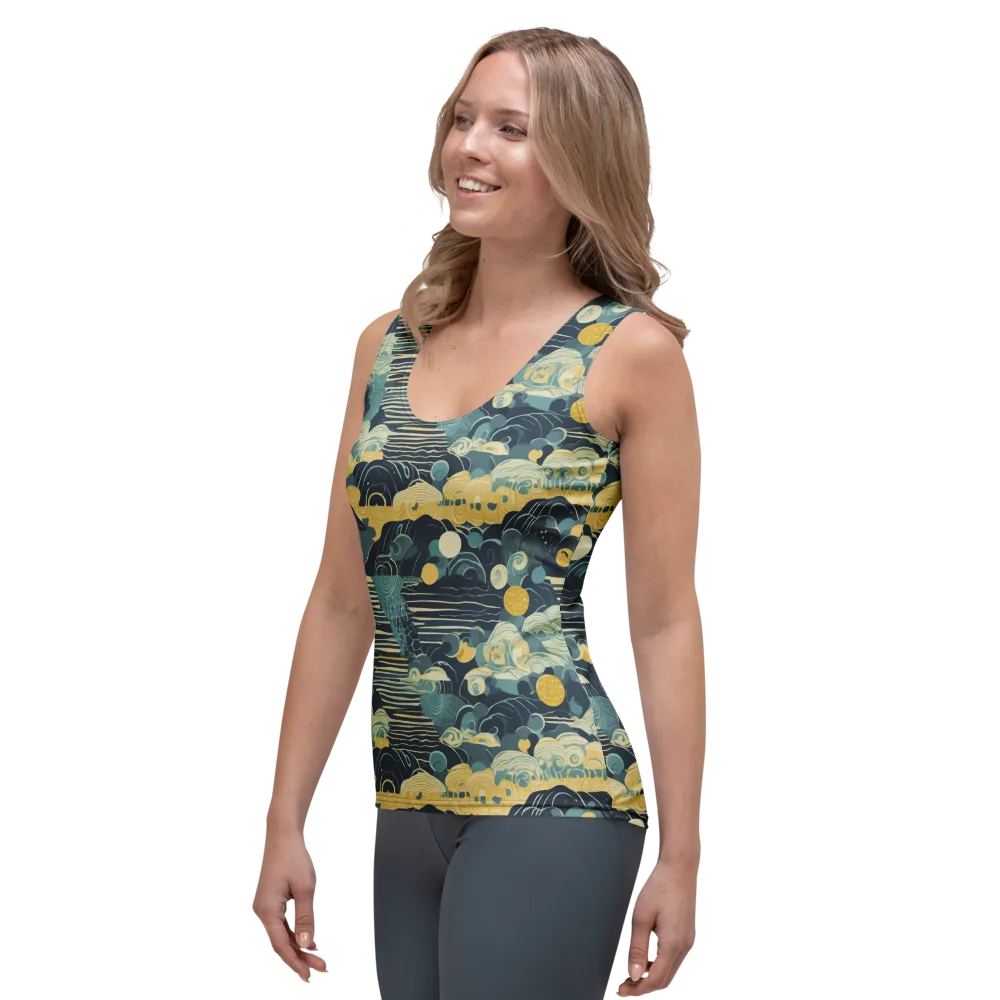 Cerulean Tide on Women's Tank Top — Left Front