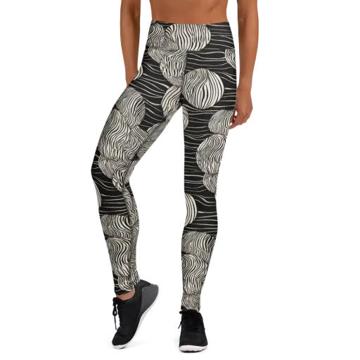 Onyx Ripple on a Yoga Leggings