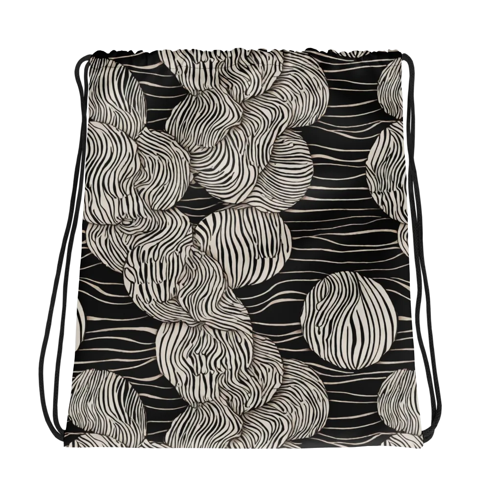Onyx Ripple on Drawstring Bag — Photo
