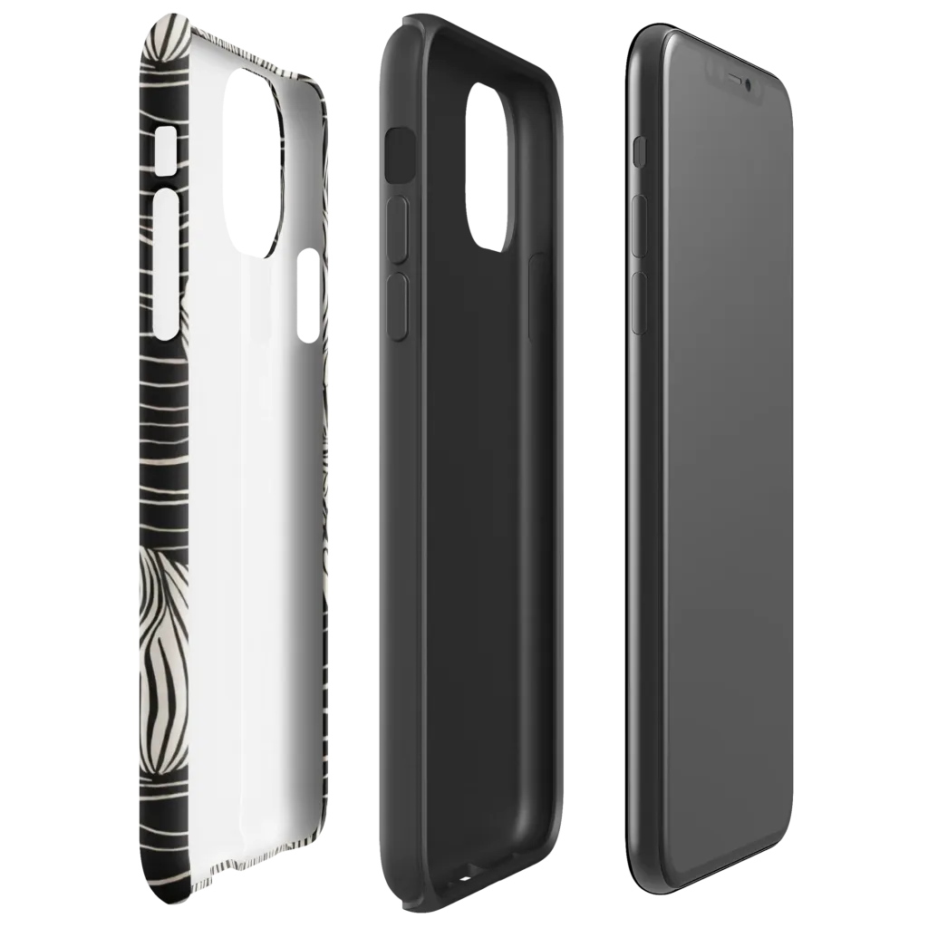 Onyx Ripple on Tough Case for iPhone® — Right