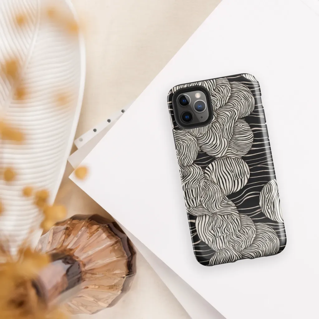 Onyx Ripple on Tough Case for iPhone® — Front
